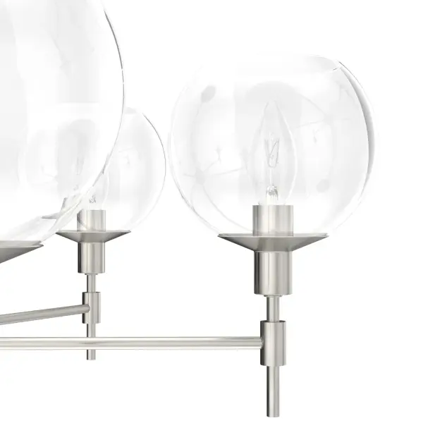 Xidane 6-Light Chandelier in Brushed Nickel - Image 17