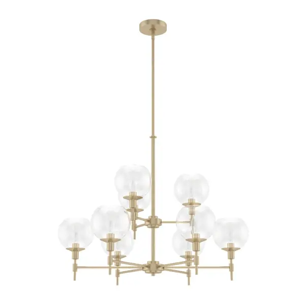Xidane Nine Light Chandelier in Brushed Nickel - Image 13