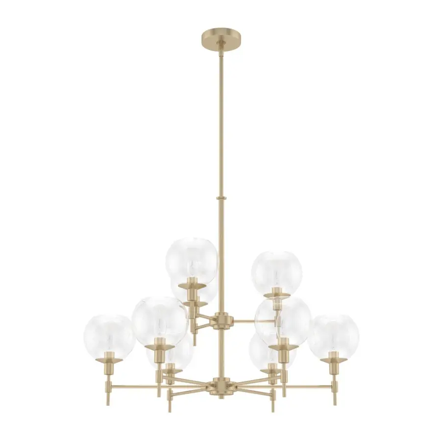 Xidane Nine Light Chandelier in Brushed Nickel - Image 13