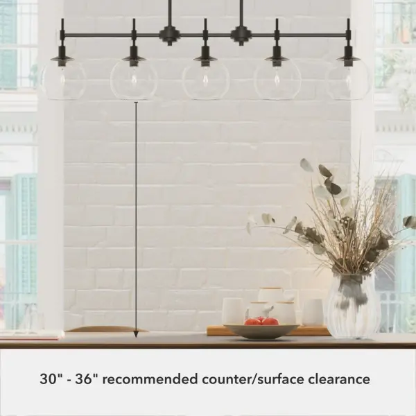 Xidane Five Light Linear Chandelier in Brushed Nickel - Image 14
