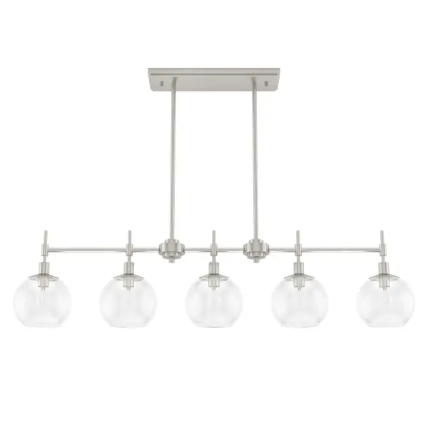 Xidane Five Light Linear Chandelier in Brushed Nickel - Image 17