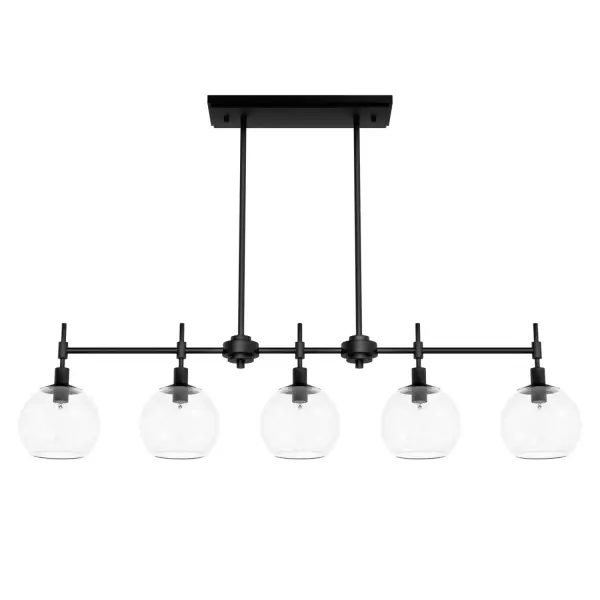 Xidane Five Light Linear Chandelier in Brushed Nickel - Image 18
