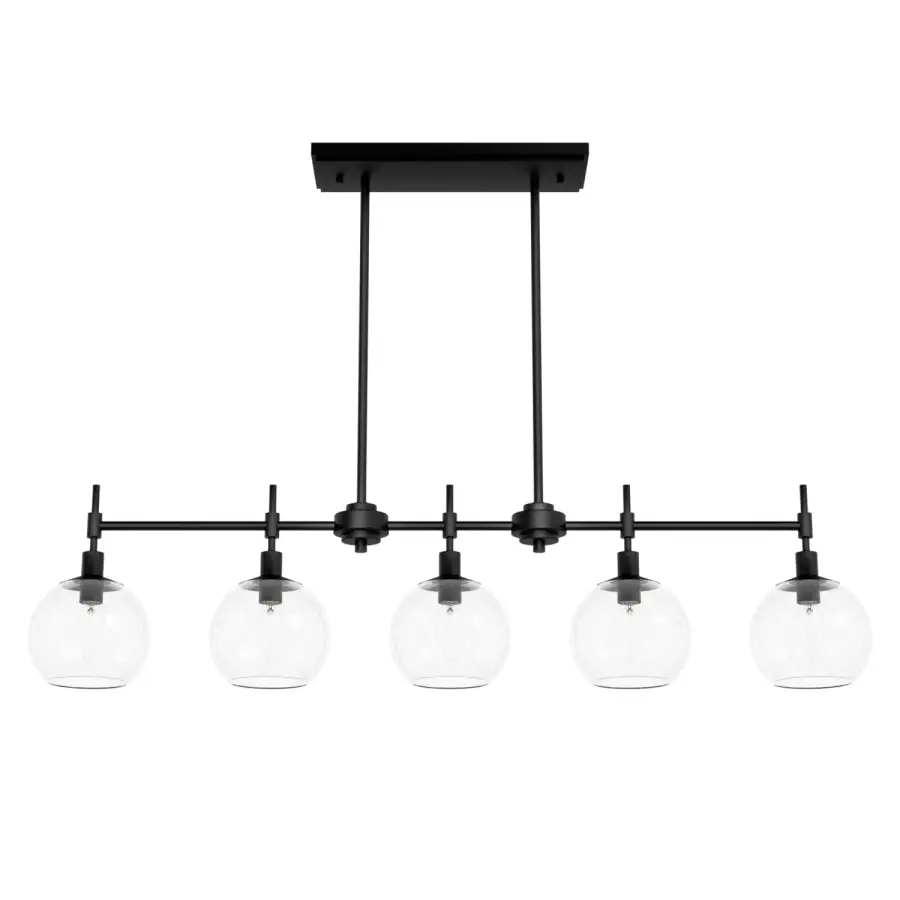 Xidane Five Light Linear Chandelier in Brushed Nickel - Image 18