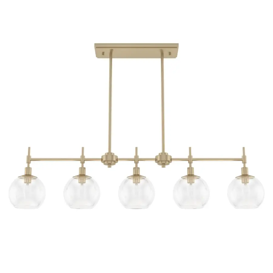 Xidane Five Light Linear Chandelier in Brushed Nickel - Image 19