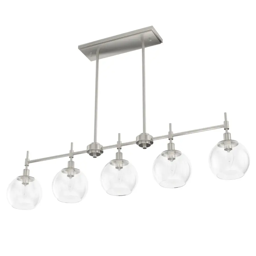Xidane Five Light Linear Chandelier in Brushed Nickel - Image 20