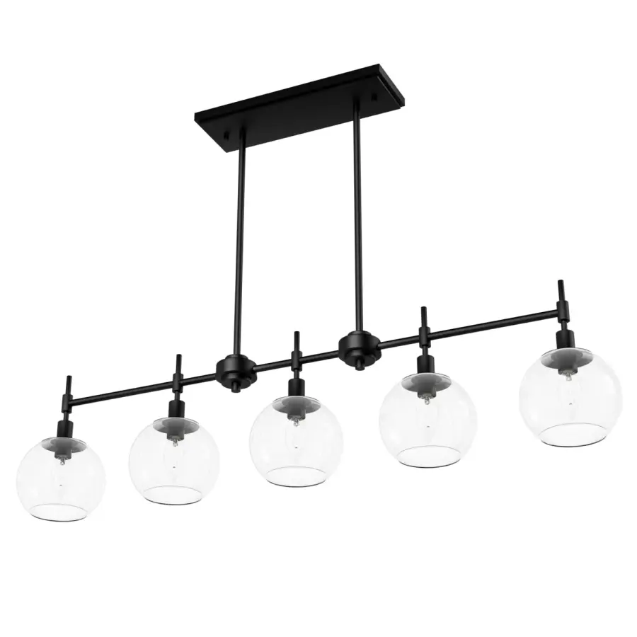 Xidane Five Light Linear Chandelier in Brushed Nickel - Image 21