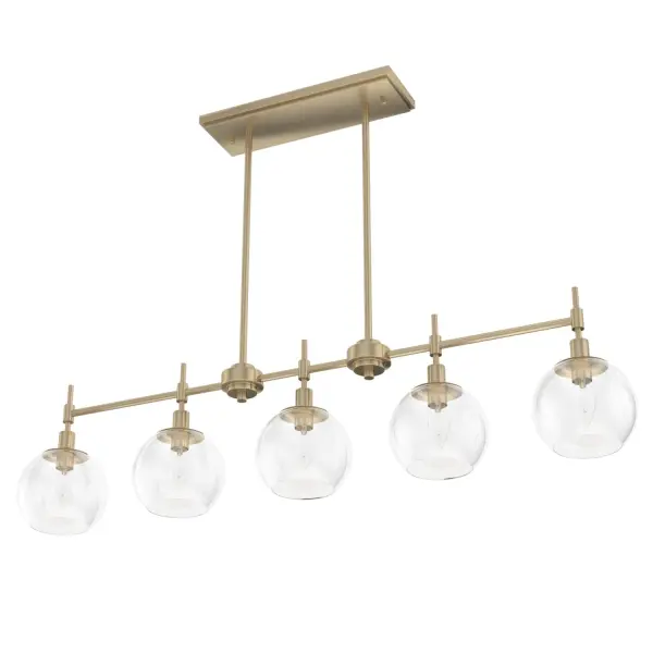Xidane Five Light Linear Chandelier in Brushed Nickel - Image 22