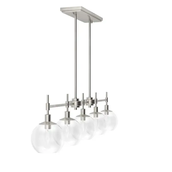 Xidane Five Light Linear Chandelier in Brushed Nickel - Image 26