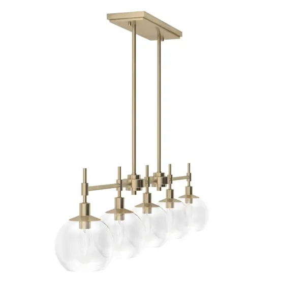 Xidane Five Light Linear Chandelier in Brushed Nickel - Image 28