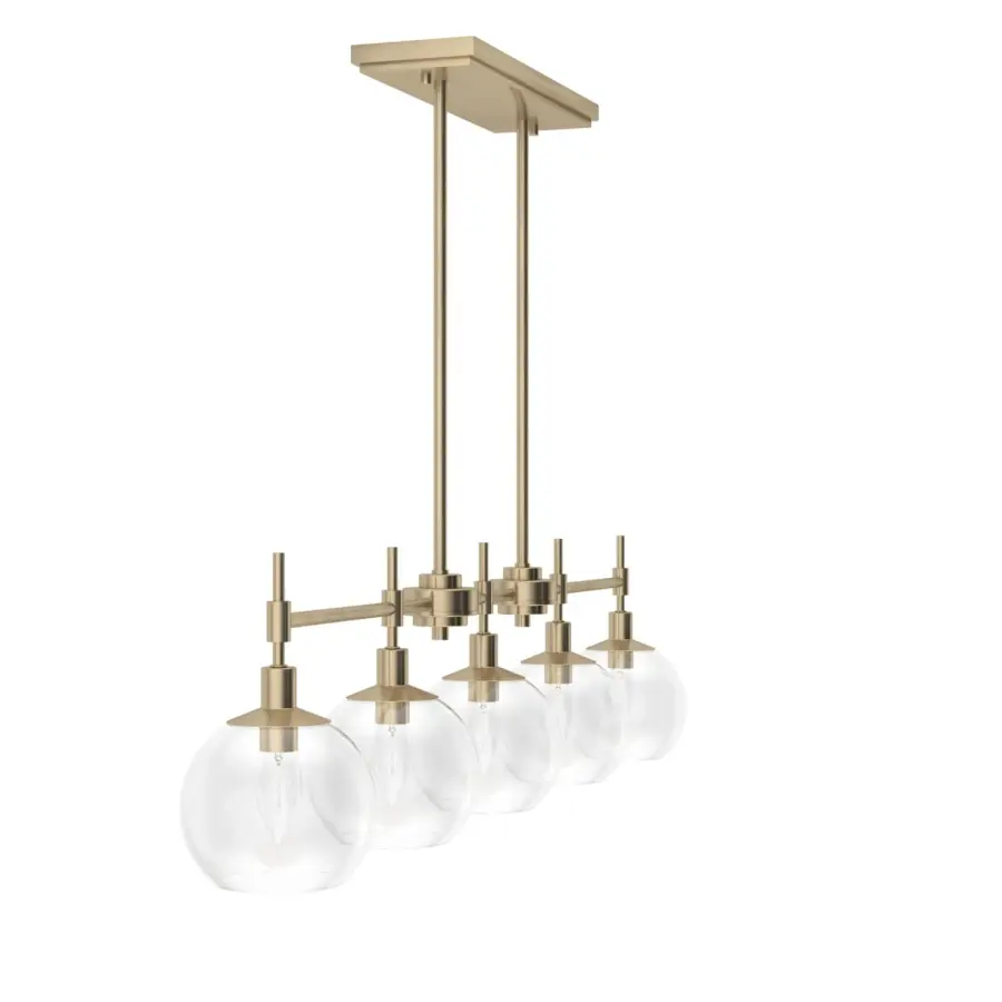 Xidane Five Light Linear Chandelier in Brushed Nickel - Image 28