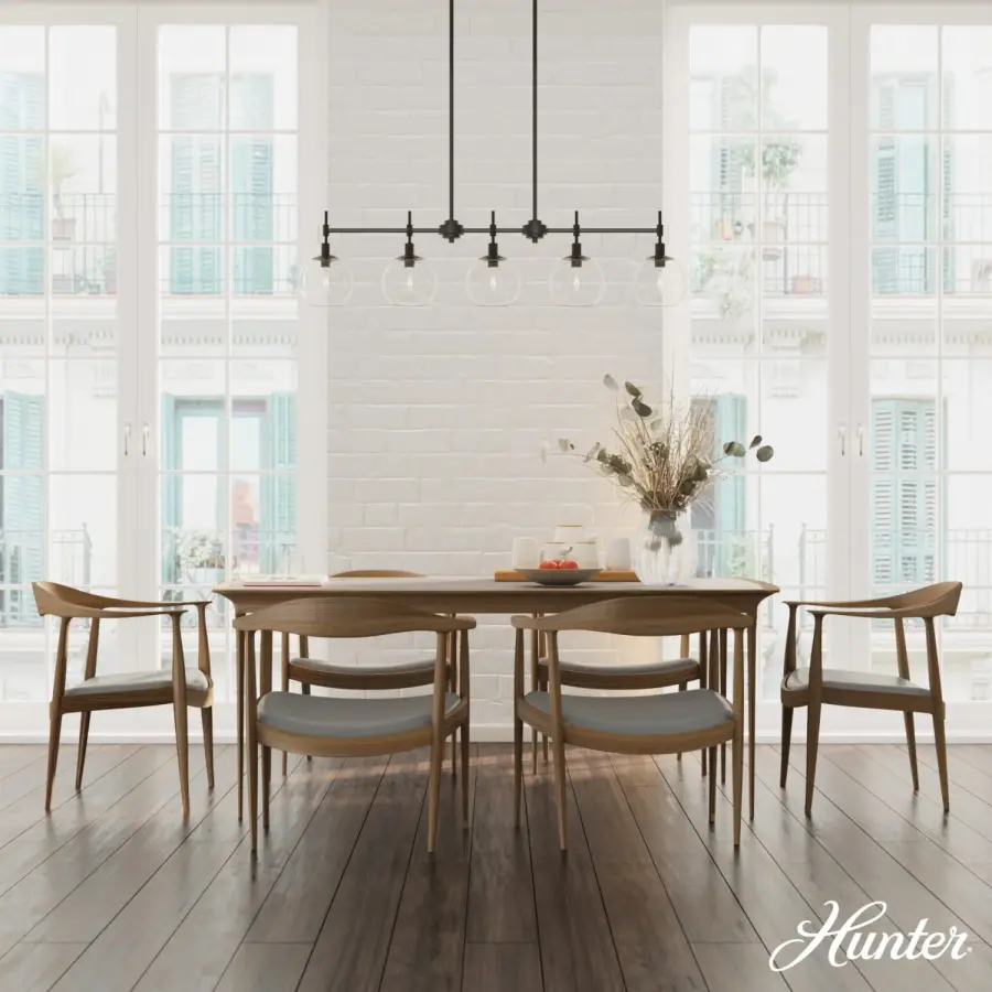 Xidane Five Light Linear Chandelier in Brushed Nickel - Image 5
