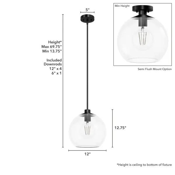 Xidane One Light Pendant in Brushed Nickel - Image 11