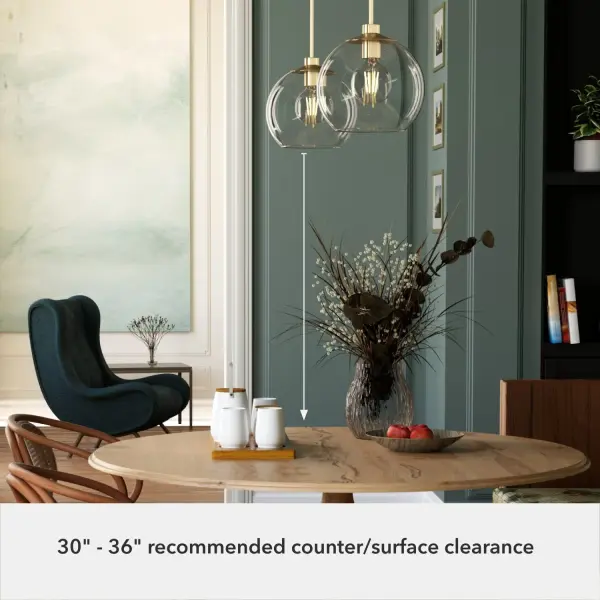 Xidane One Light Pendant in Brushed Nickel - Image 13