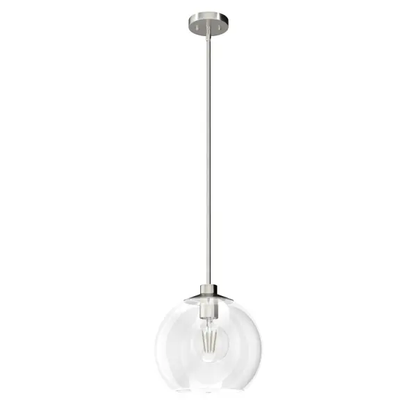 Xidane One Light Pendant in Brushed Nickel - Image 19