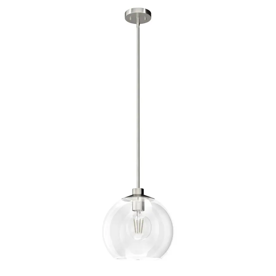 Xidane One Light Pendant in Brushed Nickel - Image 19