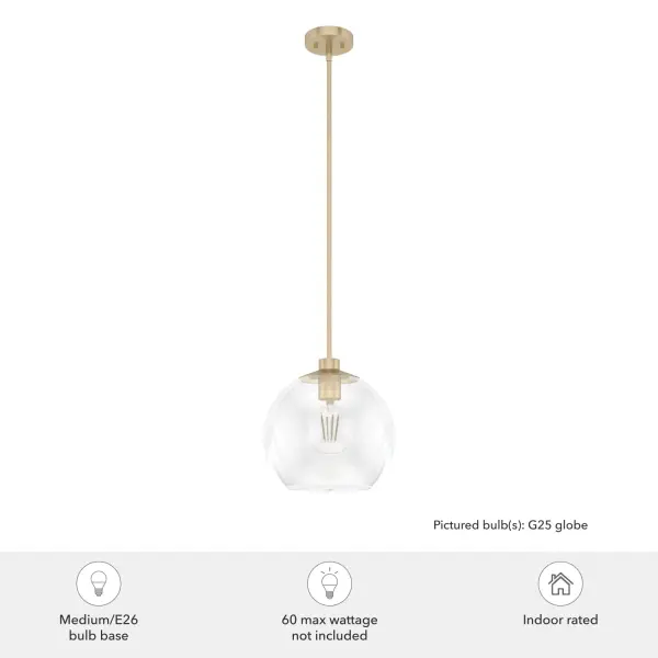 Xidane One Light Pendant in Brushed Nickel - Image 7