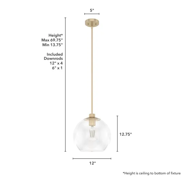 Xidane One Light Pendant in Brushed Nickel - Image 10
