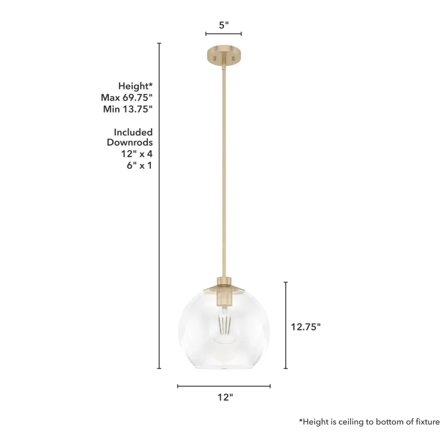 Xidane One Light Pendant in Brushed Nickel - Image 10