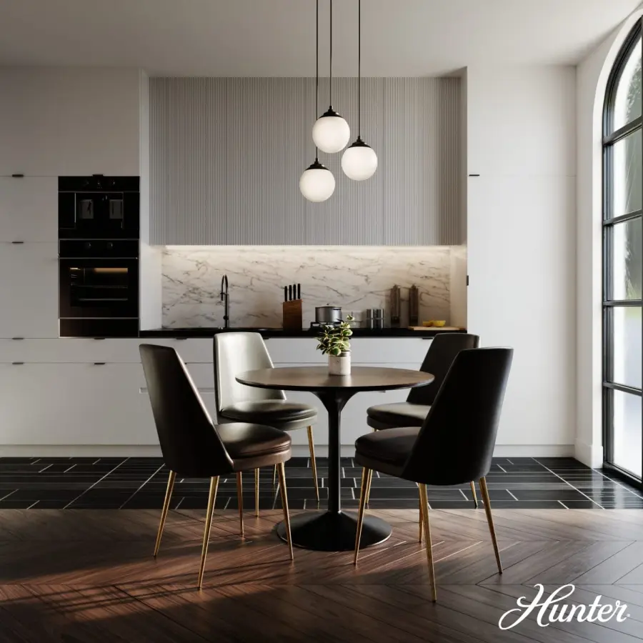 Hepburn Three Light Pendant in Matte Black - Image 2