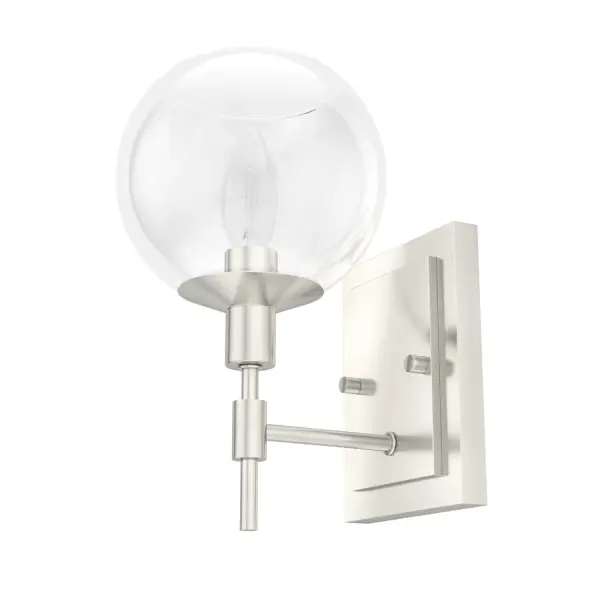 The most versatile fixture in the most dazzling design. The Xidane wall sconce is the fixture you need to highlight your glamorous style. Place two in your entry on either side of a mirror to make your entrances and exits more stunning. For more glam, add other pieces from the Xidane collection throughout your home. Mix and match with fans from our ceiling fan collections to fully finish your space. Rated for indoor spaces exposed to humidity Requires 1 E12 bulbs. Bulbs not included. Up or Down Mount INDOOR-DAMP RATED: For use in indoor spaces exposed to humidity like bathrooms and laundry rooms. BULB RECOMMENDATION: Maximum 60 W per light bulb or equivalent LED bulb. Bulbs not included. PICTURED HERE: Match our image using B10 Candle light bulbs. WARRANTY: One-year limited warranty backed by the trusted experts at Hunter.