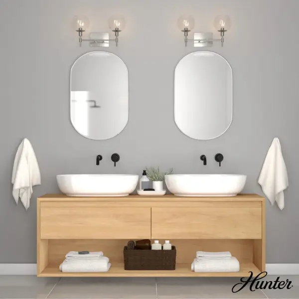 Xidane Two Light Bathroom Vanity in Brushed Nickel - Image 3