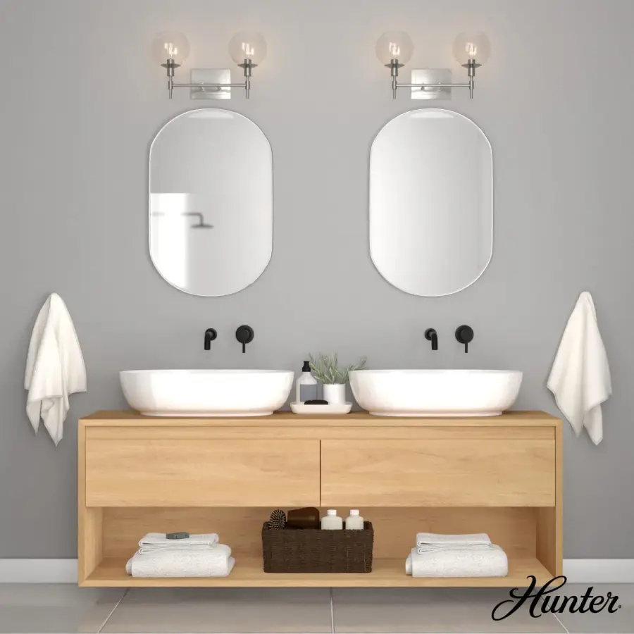 Xidane Two Light Bathroom Vanity in Brushed Nickel - Image 3