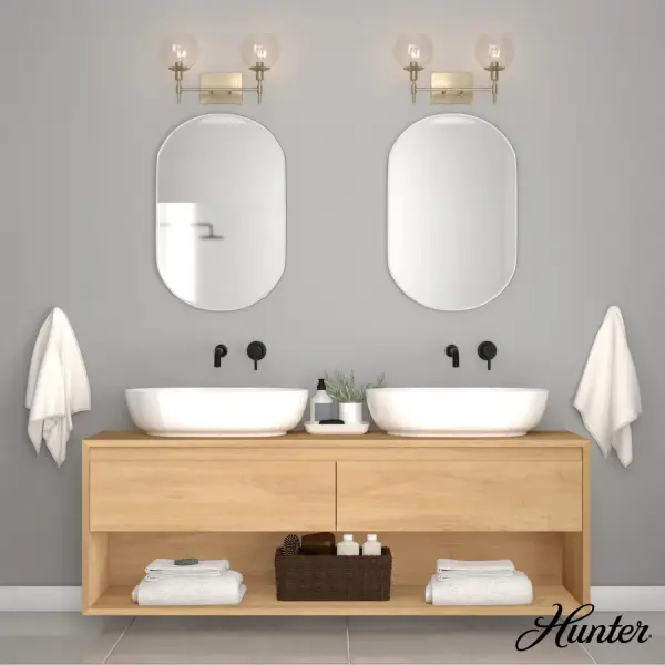 Xidane Two Light Bathroom Vanity in Brushed Nickel - Image 4
