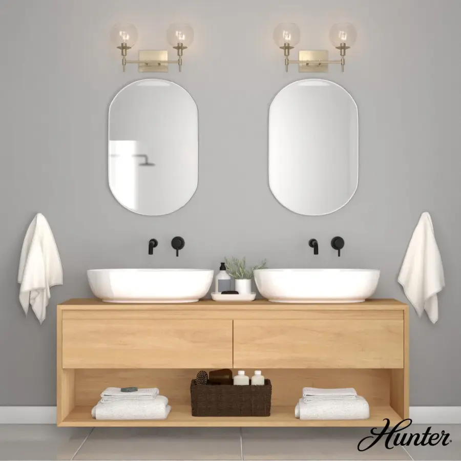 Xidane Two Light Bathroom Vanity in Brushed Nickel - Image 4