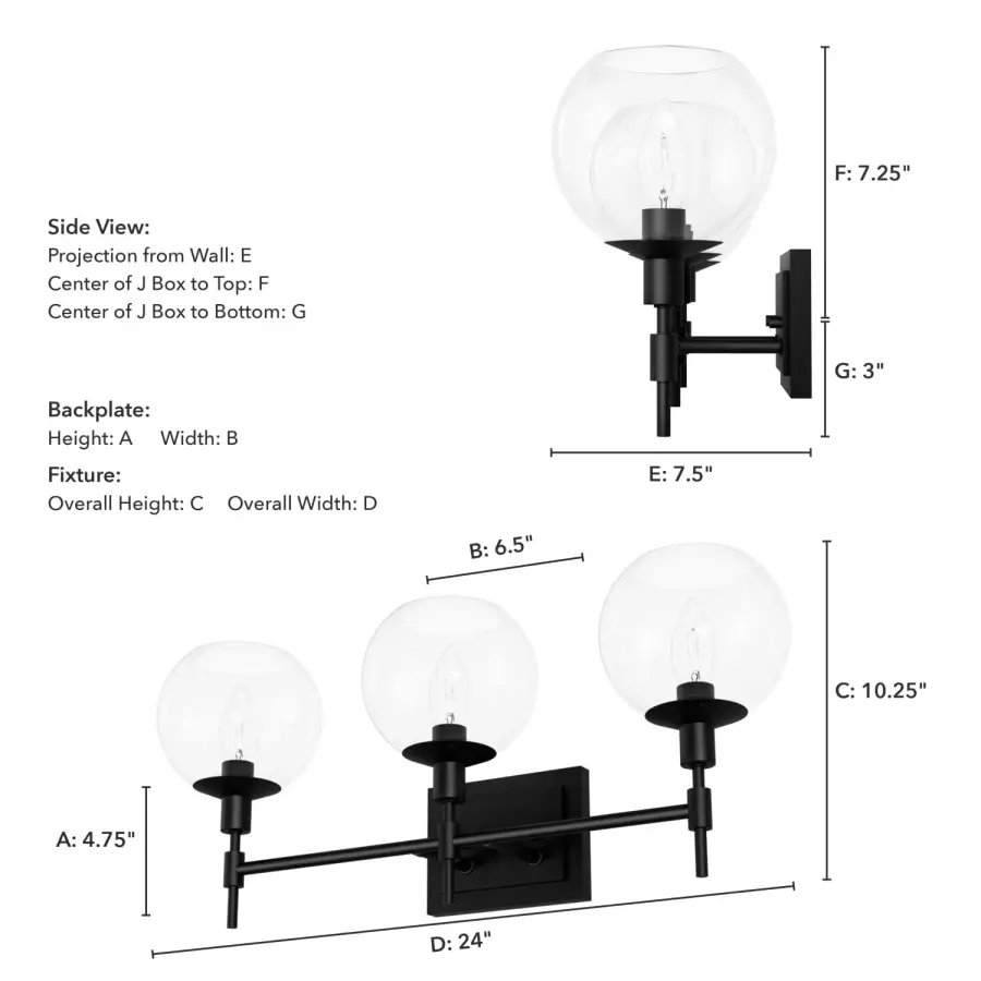 Xidane 3-Light Bathroom Vanity in Brushed Nickel - Image 9