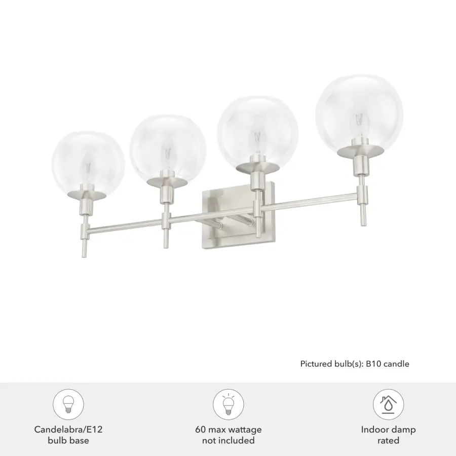 Xidane 4-Light Bathroom Vanity in Alturas Gold - Image 5