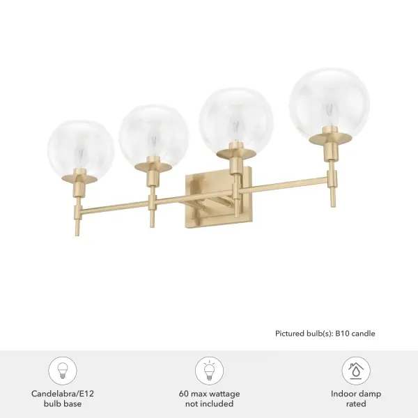 Xidane 4-Light Bathroom Vanity in Alturas Gold - Image 6