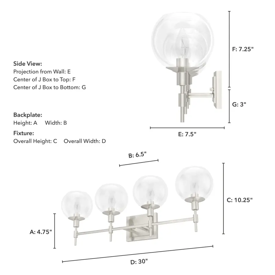 Xidane 4-Light Bathroom Vanity in Alturas Gold - Image 7