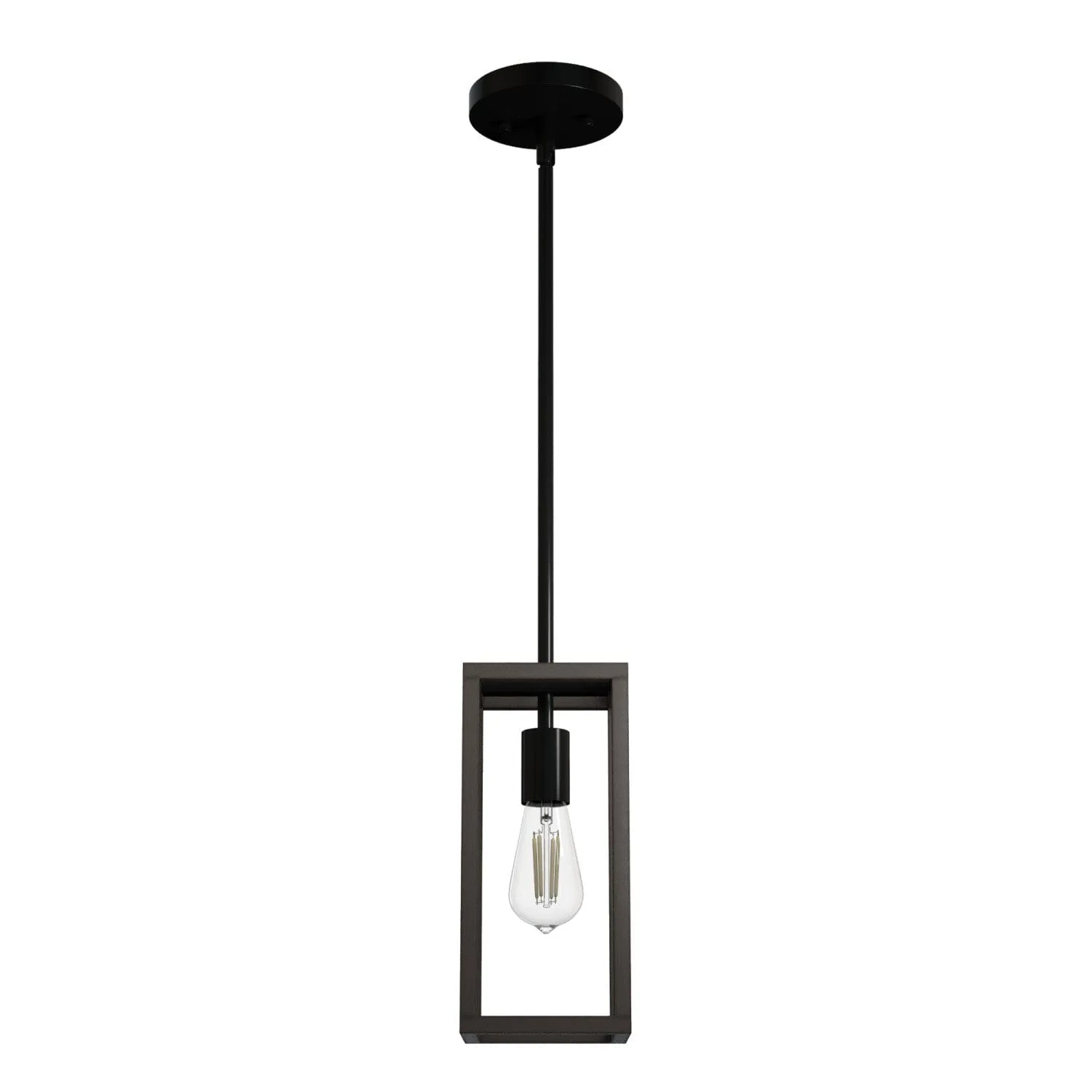 Squire Manor One Light Pendant in Matte Black