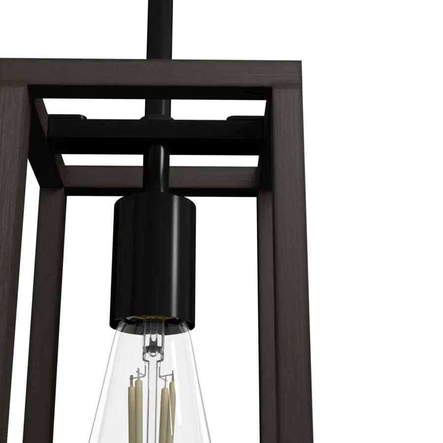 Squire Manor One Light Pendant in Matte Black - Image 8
