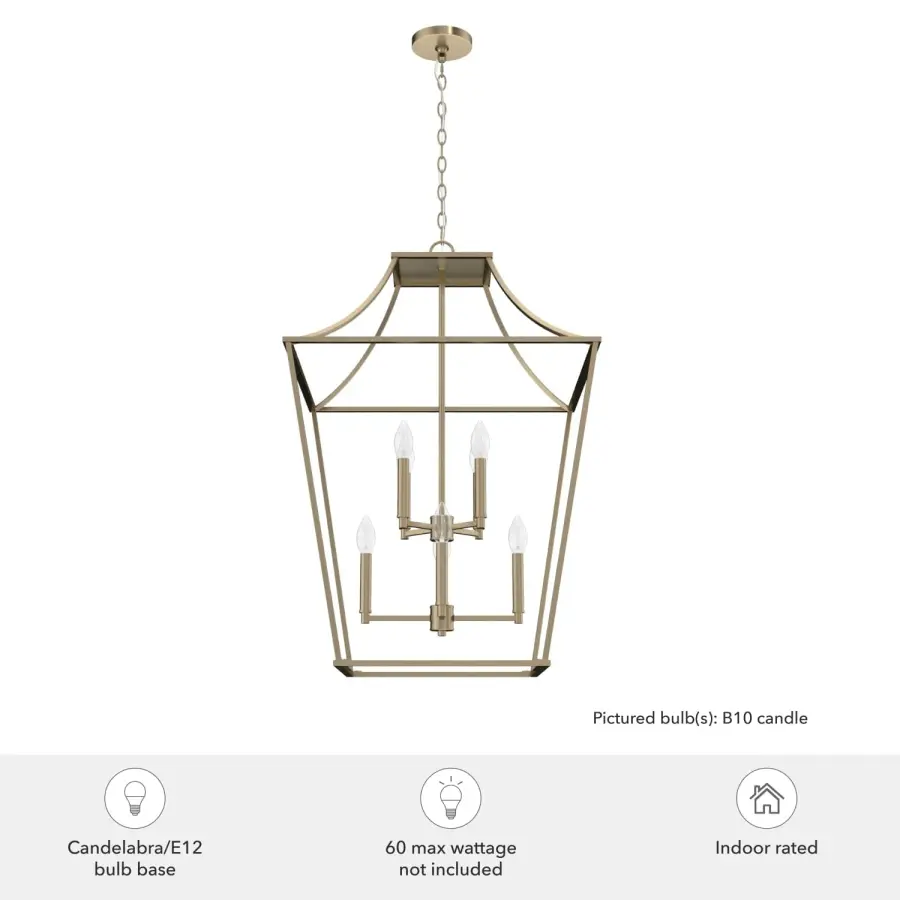 Laurel Ridge Eight Light Pendant in Alturas Gold - Image 5