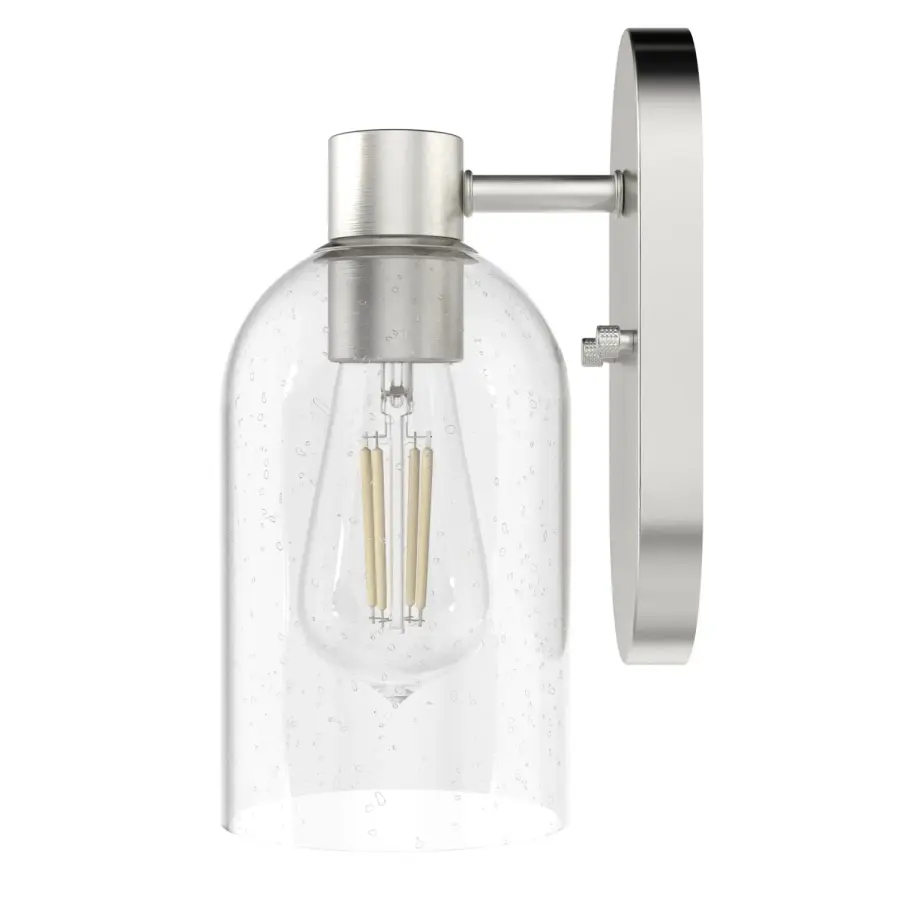 Lochemeade One Light Wall Sconce in Brushed Nickel - Image 13