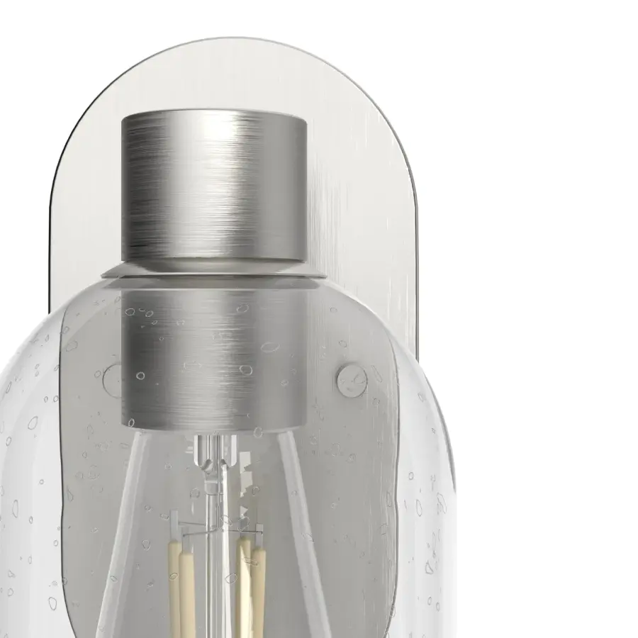 Lochemeade One Light Wall Sconce in Brushed Nickel - Image 15