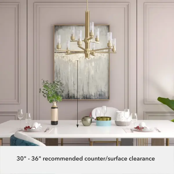 Gatz Nine Light Chandelier in Alturas Gold - Image 5