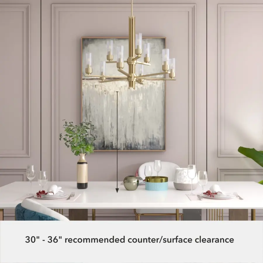 Gatz Nine Light Chandelier in Alturas Gold - Image 5
