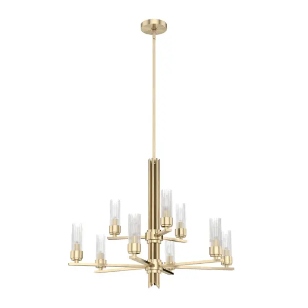 Gatz Nine Light Chandelier in Alturas Gold - Image 7