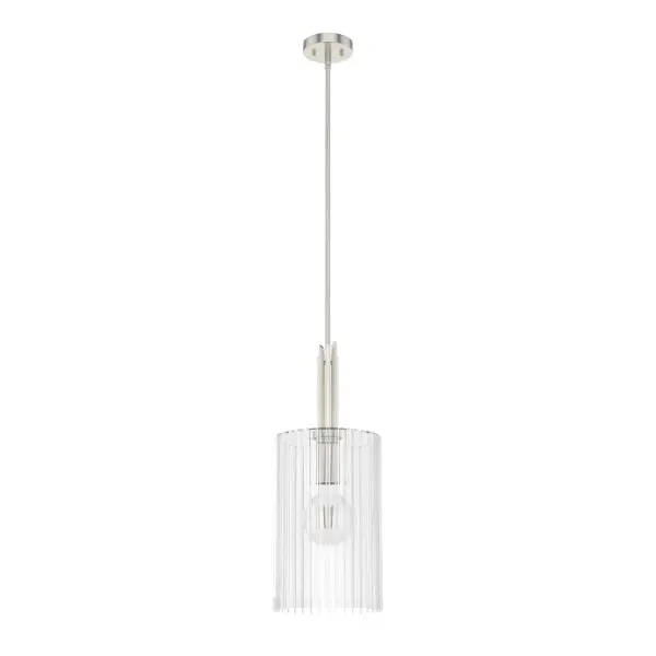 Gatz One Light Pendant in Brushed Nickel - Image 19