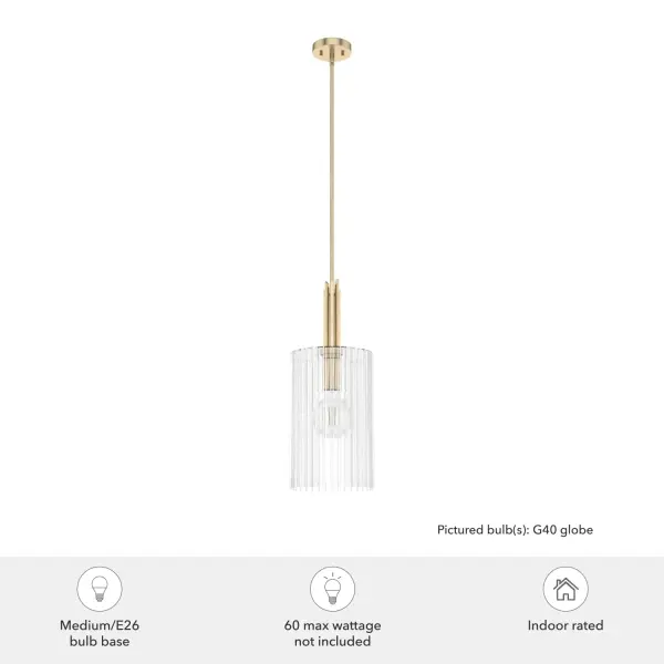 Gatz One Light Pendant in Brushed Nickel - Image 7