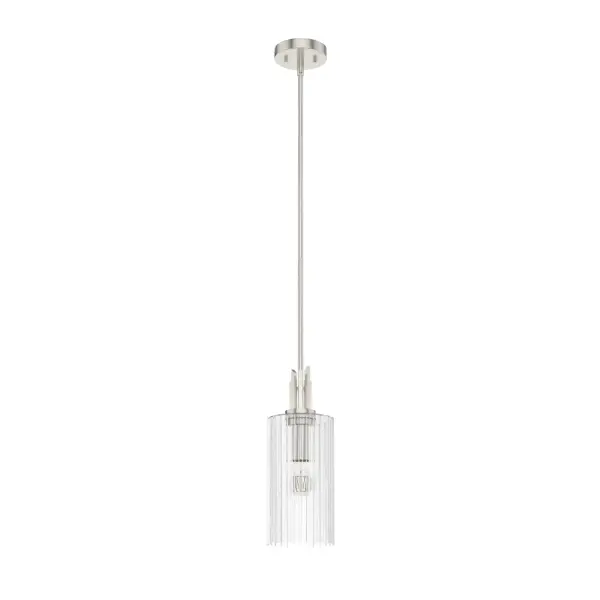 Gatz One Light Mini Pendant in Brushed Nickel - Image 19