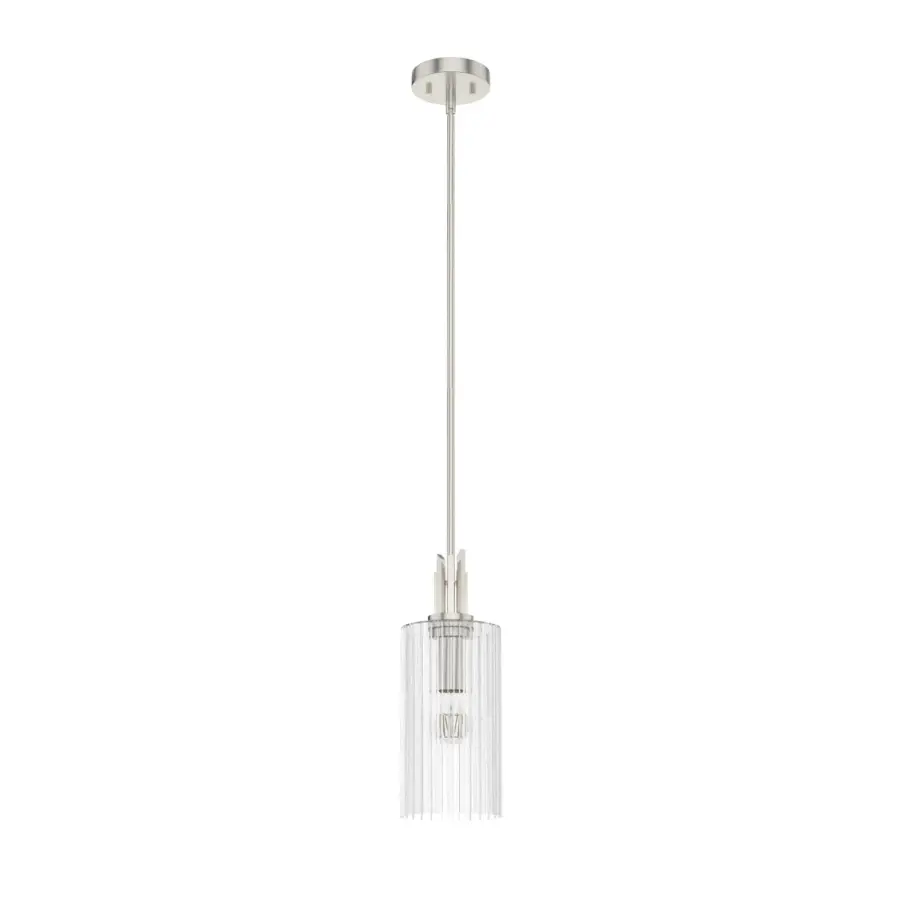 Gatz One Light Mini Pendant in Brushed Nickel - Image 19
