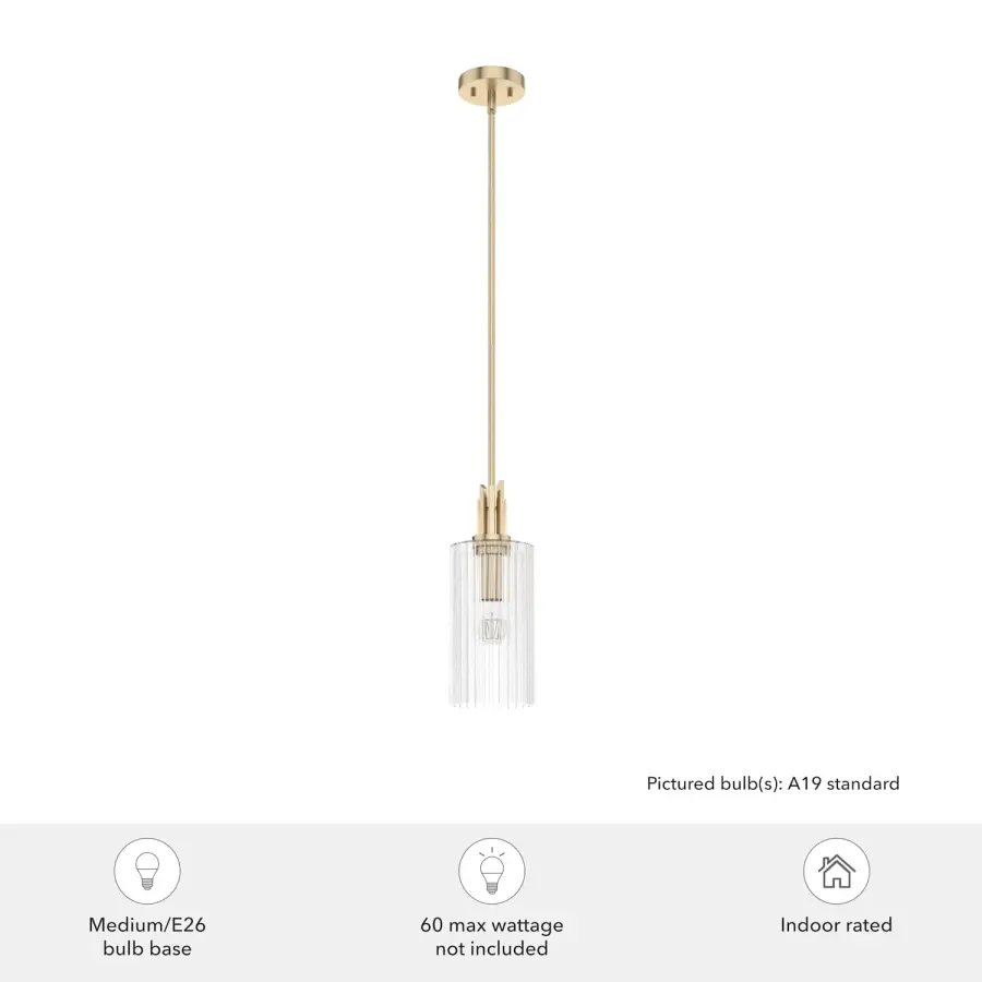 Gatz One Light Mini Pendant in Brushed Nickel - Image 8