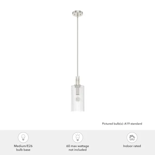 Gatz One Light Mini Pendant in Brushed Nickel - Image 9