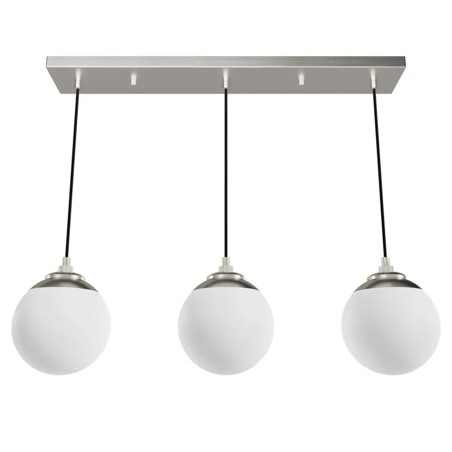 Hepburn Three Light Linear Pendant in Brushed Nickel - Image 7