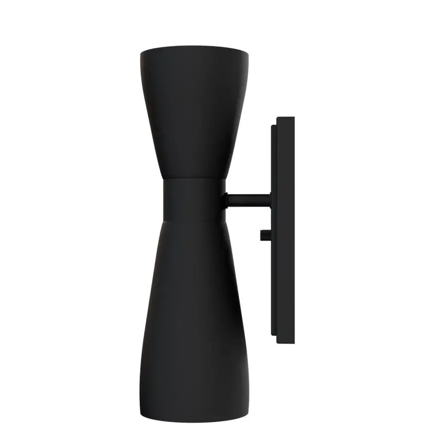 Zola Two Light Wall Sconce in Matte Black - Image 9