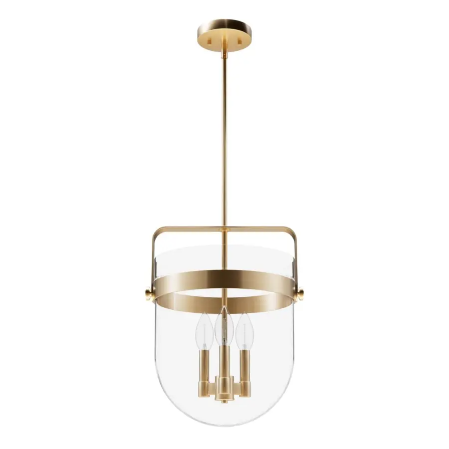 Karloff Three Light Pendant in Textured Rust - Image 18