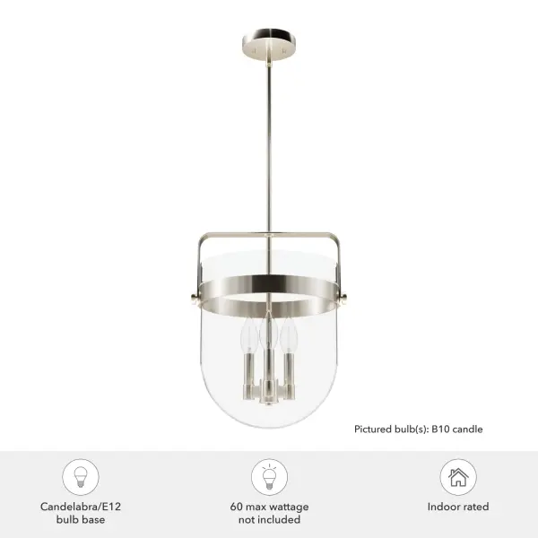Karloff Three Light Pendant in Textured Rust - Image 7